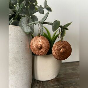 🦋 2/$20 dangly bronze earrings